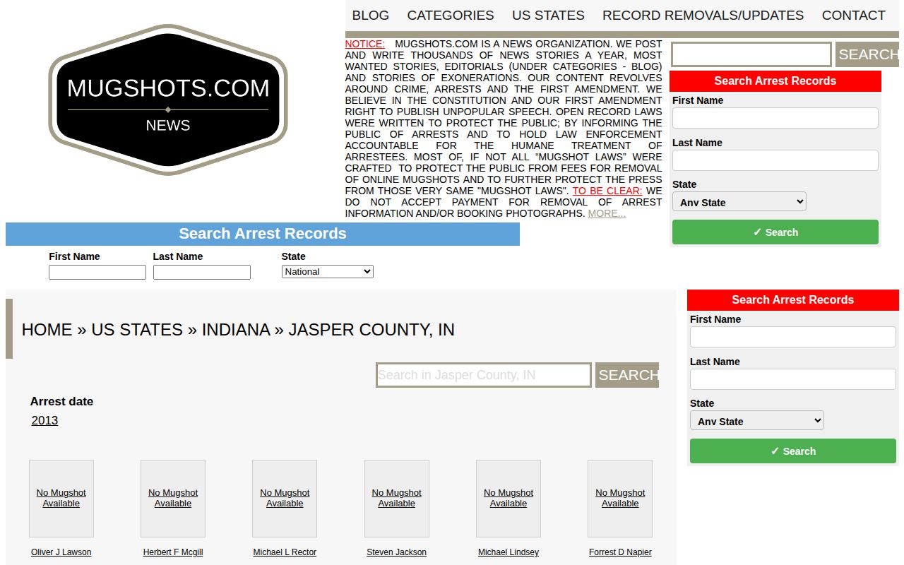 Jasper County crime news court and clerk record routes